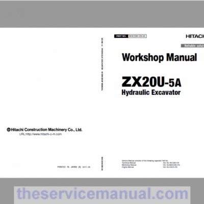Hitachi ZX20U-5A Excavator Service Repair Manual