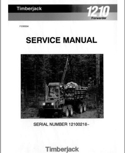Timberjack 1210 Forwarder Service Repair Manual
