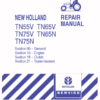 New Holland TN65V TN75V TN65N Repair Manual