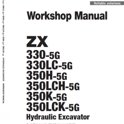 Hitachi ZX330, ZX330LC, ZX350LCH, ZX370MTH ZAXIS Excavator Repair Manual