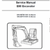 Bobcat E80 Compact Excavator Repair Service Manual