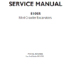 New Holland E10SR Mini Excavator Service Manual