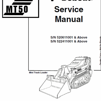 Cart Bobcat MT50 Mini Loader Service Manual