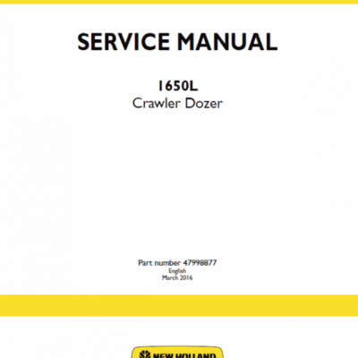 New Holland 1650L Crawler Dozer Service Manual