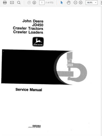 John Deere 450 Crawler Tractor and Loaders Service Manual