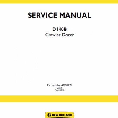 New Holland D140B Crawler Dozer Service Manual