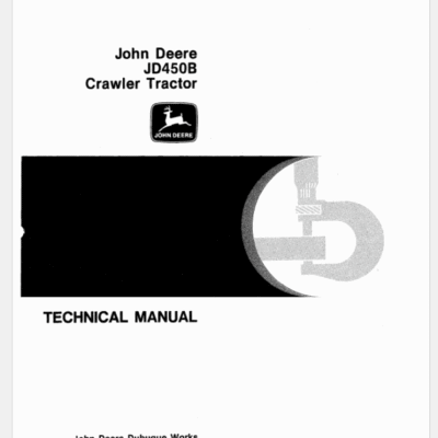 Cart John Deere 450B Crawler Tractor Service Manual TM1033