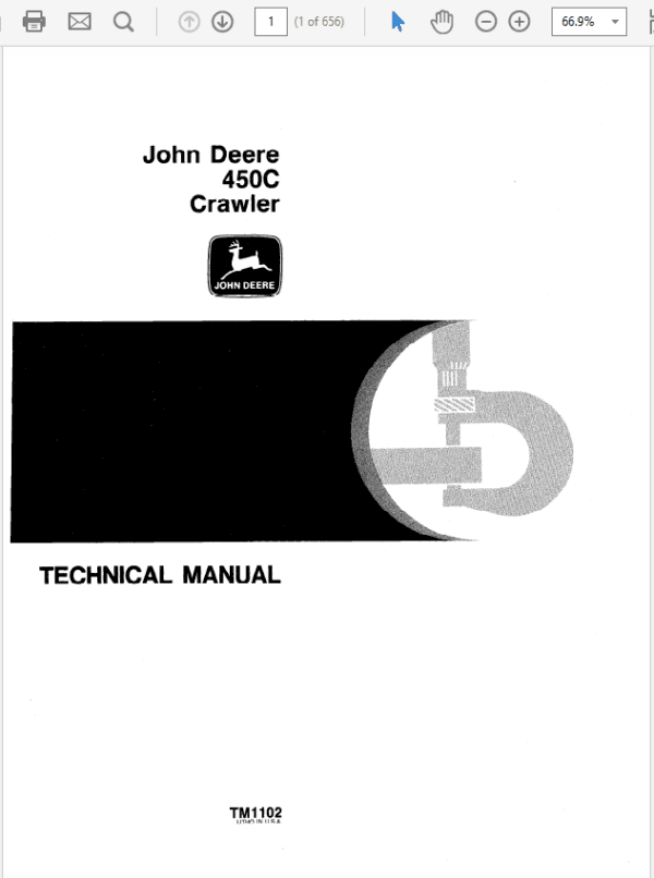 John Deere 450C Crawler Service Manual TM1102 John Deere 450C Crawler Service Manual TM1102