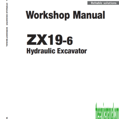 Cart Hitachi Zaxis ZX19-6 Mini Excavator Service Repair Manual