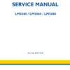 New Holland LM5040, LM5060, LM5080 Telehandlers Service Repair Manual