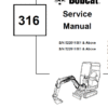 Bobcat 316 Excavator Service Manual