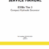 New Holland E55Bx Tier 3 Compact Excavator Service Manual
