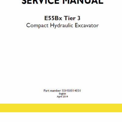 New Holland E55Bx Tier 3 Compact Excavator Service Manual