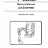 Bobcat 323 Compact Excavator Service Manual