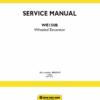 New Holland WE150B Wheeled Excavator Service Manual