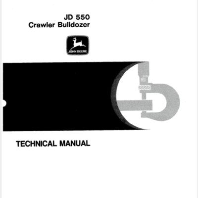 John Deere 550 Crawler Bulldozer Service Manual TM1108