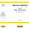 New Holland WE190, WE210 and WE230 Wheeled Excavators Manual
