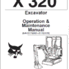 Bobcat X320, and X322 Excavator Service Manual