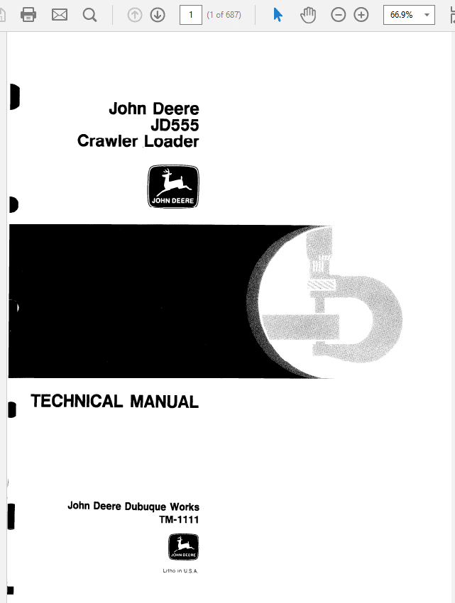 John Deere 555 Crawler Loader Service Manual John Deere 555 Crawler Loader Service Manual