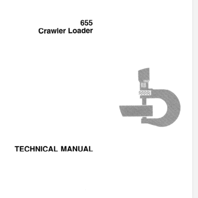 John Deere 655 Crawler Loader Service Manual TM1250