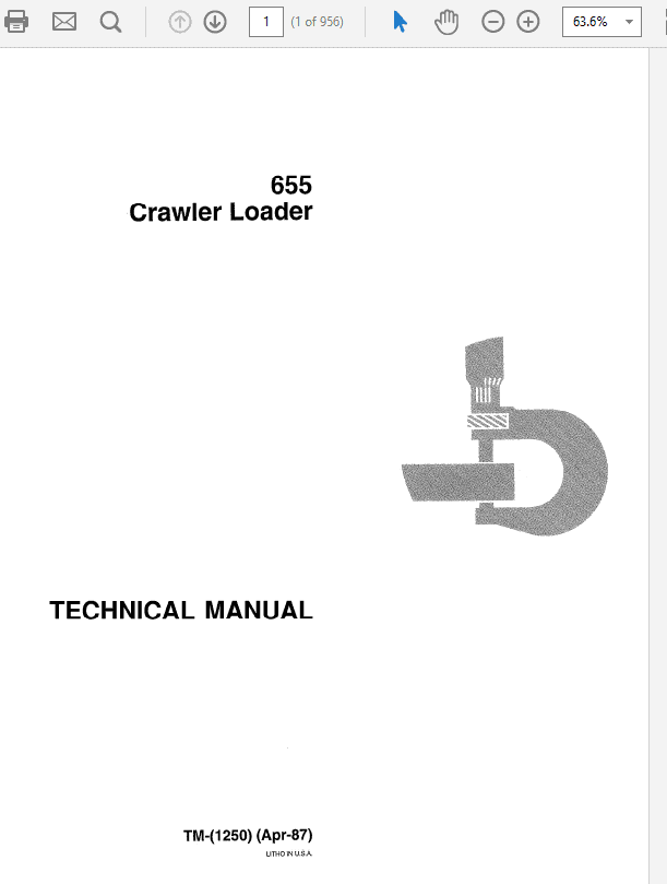 John Deere 655 Crawler Loader Service Manual TM1250 John Deere 655 Crawler Loader Service Manual TM1250