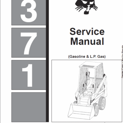 Bobcat 371 Skid-Steer Loader Service Manual