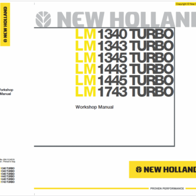 New Holland LM1745 Telehandlers Service Manual
