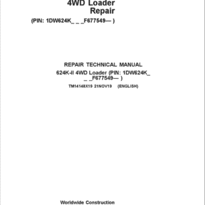 John Deere 624K-II 4WD Loader Services Manual