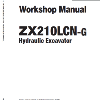 Hitachi ZX210LCN-G ZAXIS Excavator Repair Manual