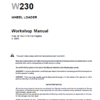 New Holland W230 Wheeled Loader Service Manual