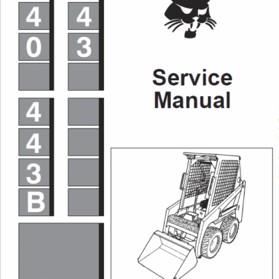 Cart Bobcat 440, 443 and 443B Skid-Steer Loader Service Manual