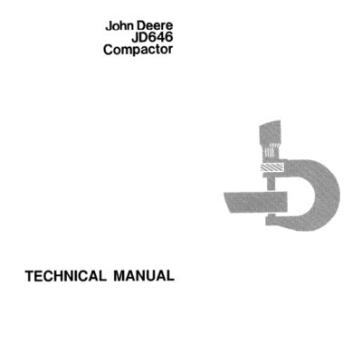 John Deere 646 Compactor Service Manual