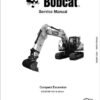 Bobcat E165 Compact Excavator Service Repair Manual