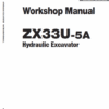 Hitachi ZX33U-5A Mini Excavator Service Repair Manual