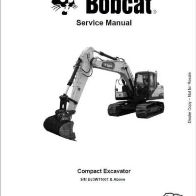 Cart Bobcat E165 Compact Excavator Service Repair Manual