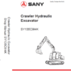 Sany SY135C Hydraulic Excavator Repair Service Manual