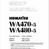 Komatsu WA470-5H Wheel Loader Service Repair Manual