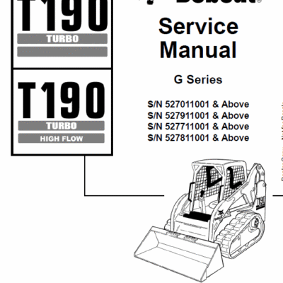 Cart Bobcat T190 Turbo and Turbo High Flow Track Loader Service Manual