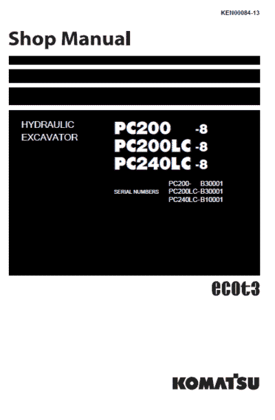 Komatsu Pc200-8 Pc200lc-8 Service Manual