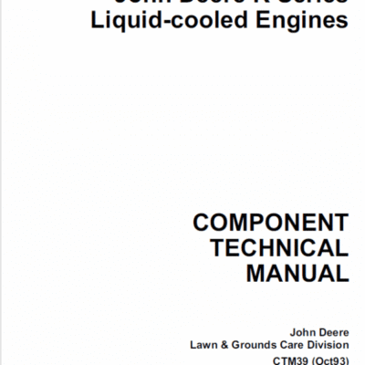 John Deere K Series Air Cooled & Liquid Cooled Engines Manual