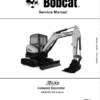 Bobcat E20Z Excavator Repair Service Manual