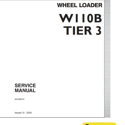 Cart New Holland W110B Tier 3 Wheel Loader Service Manual