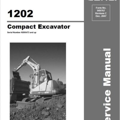 Cart Gehl GE 1202 Crawler Excavator Repair Service Manual
