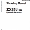 Hitachi ZX35U-5A Mini Excavator Service Repair Manual