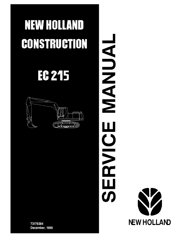 New Holland EC215 Excavator Service Manual New Holland EC215 Excavator Service Manual