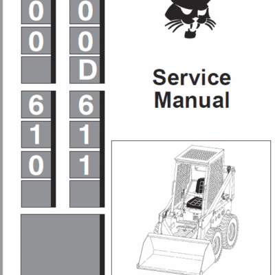 Cart Bobcat 600, 600D, 610 and 611 Skid-Steer Loader Service Manual