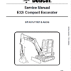 Bobcat E32i Excavator Repair Service Manual