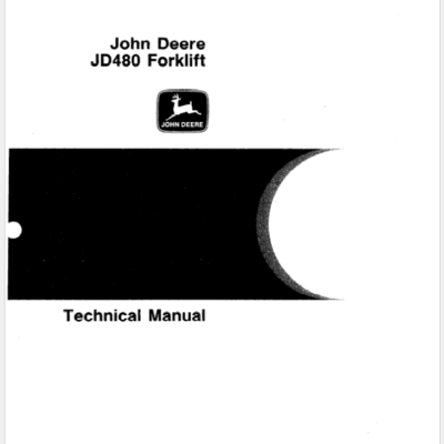 John Deere 480 Forklift Service Manual