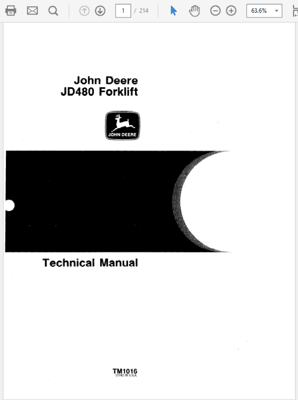 John Deere 480 Forklift Service Manual John Deere 480 Forklift Service Manual