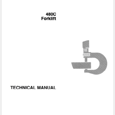 Cart John Deere 480C Forklift Service Manual